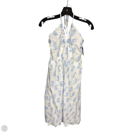 Dress Casual Maxi By Universal Thread In Blue & White, Size: M