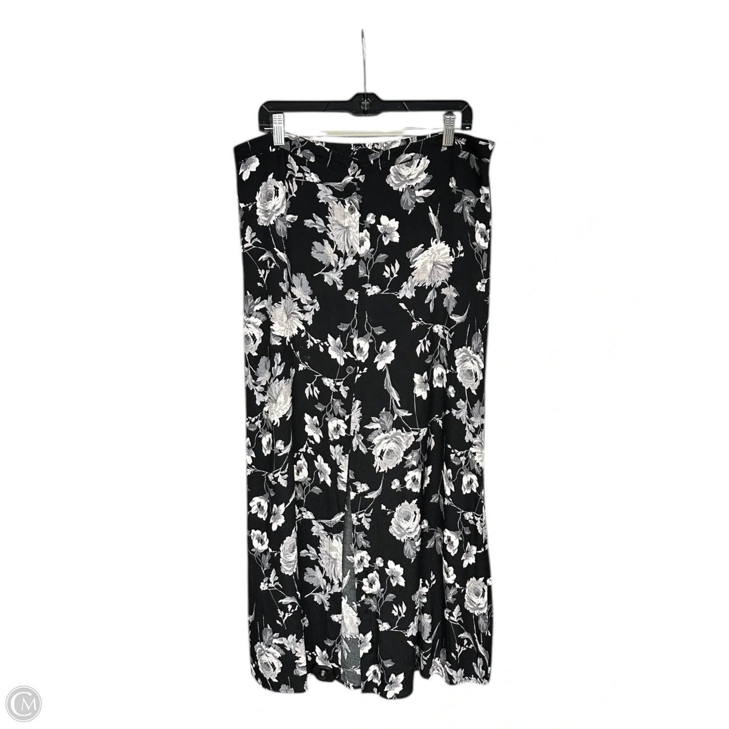 Skirt Midi By Wild Fable In Black & White, Size: L