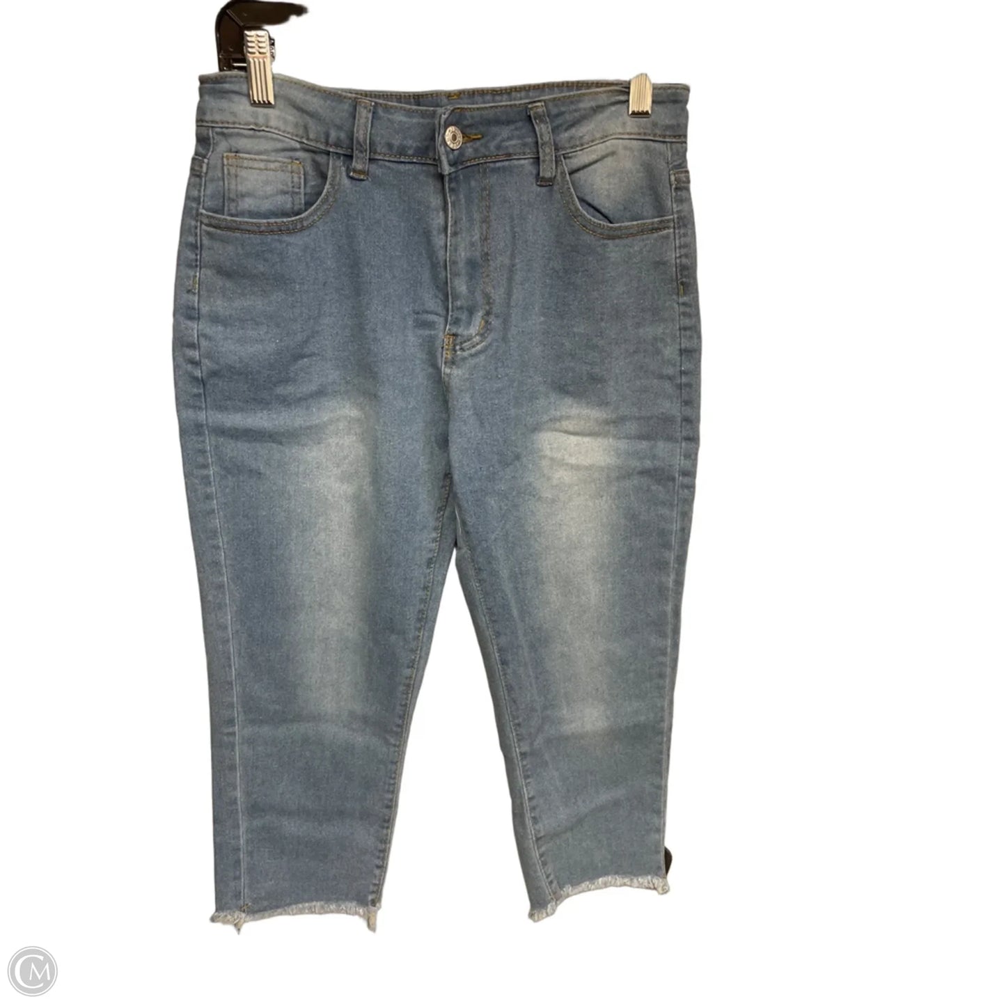 Capris By Clothes Mentor In Blue Denim, Size: M
