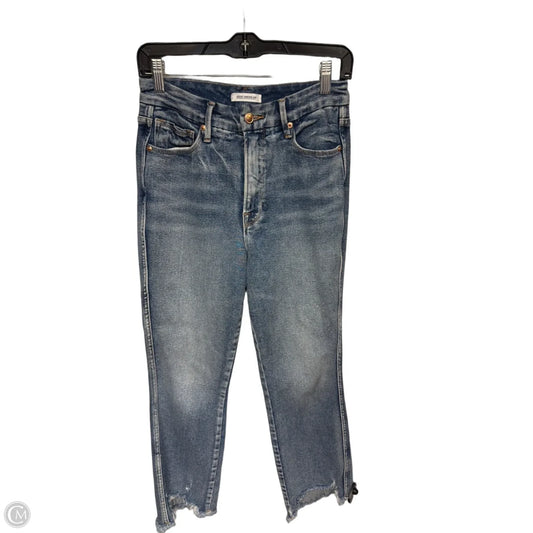 Jeans Straight By Good American In Blue Denim, Size: 8