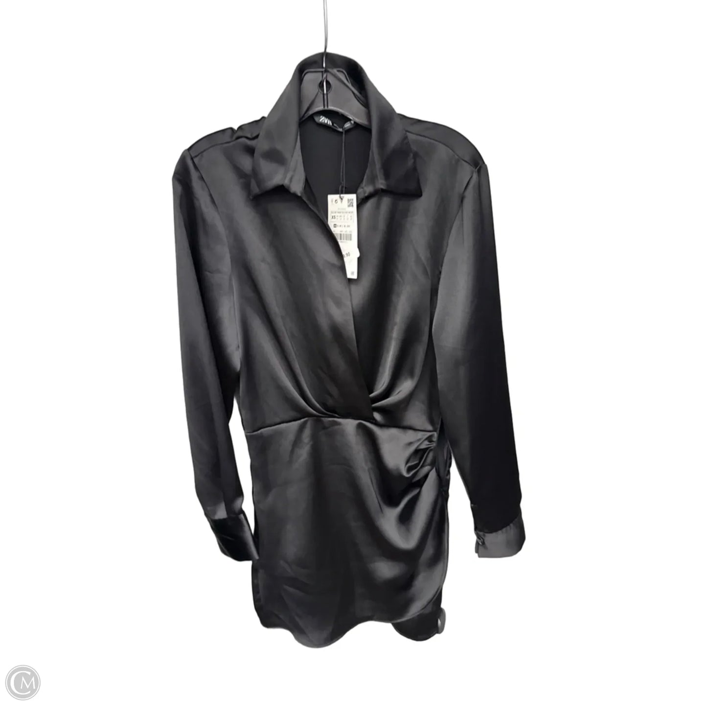 Dress Casual Short By Zara In Black, Size: Xs