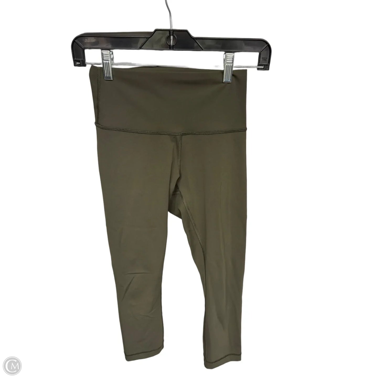 Athletic Capris By Lululemon In Green, Size: 4