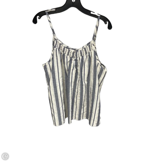 Top Sleeveless By Universal Thread In Blue & Cream, Size: Xxl