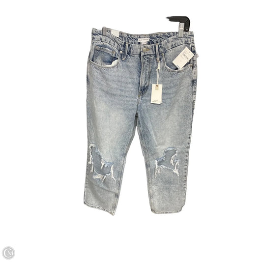 Jeans Straight By Good American In Blue Denim, Size: 10