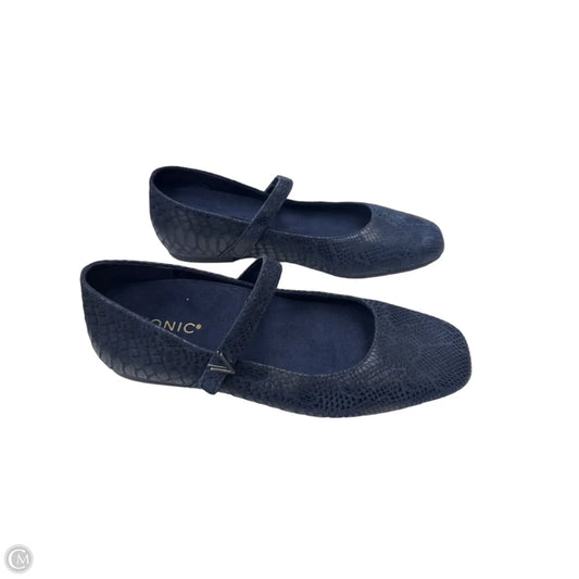 Shoes Flats By Vionic In Blue, Size: 8