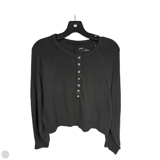 Top Long Sleeve By Aerie In Grey, Size: S
