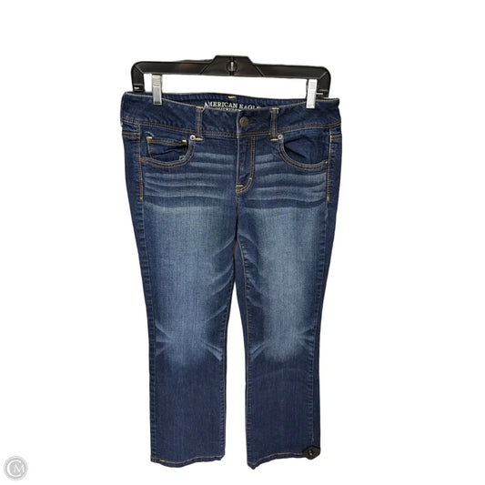 Jeans Boot Cut By American Eagle In Blue Denim, Size: 10