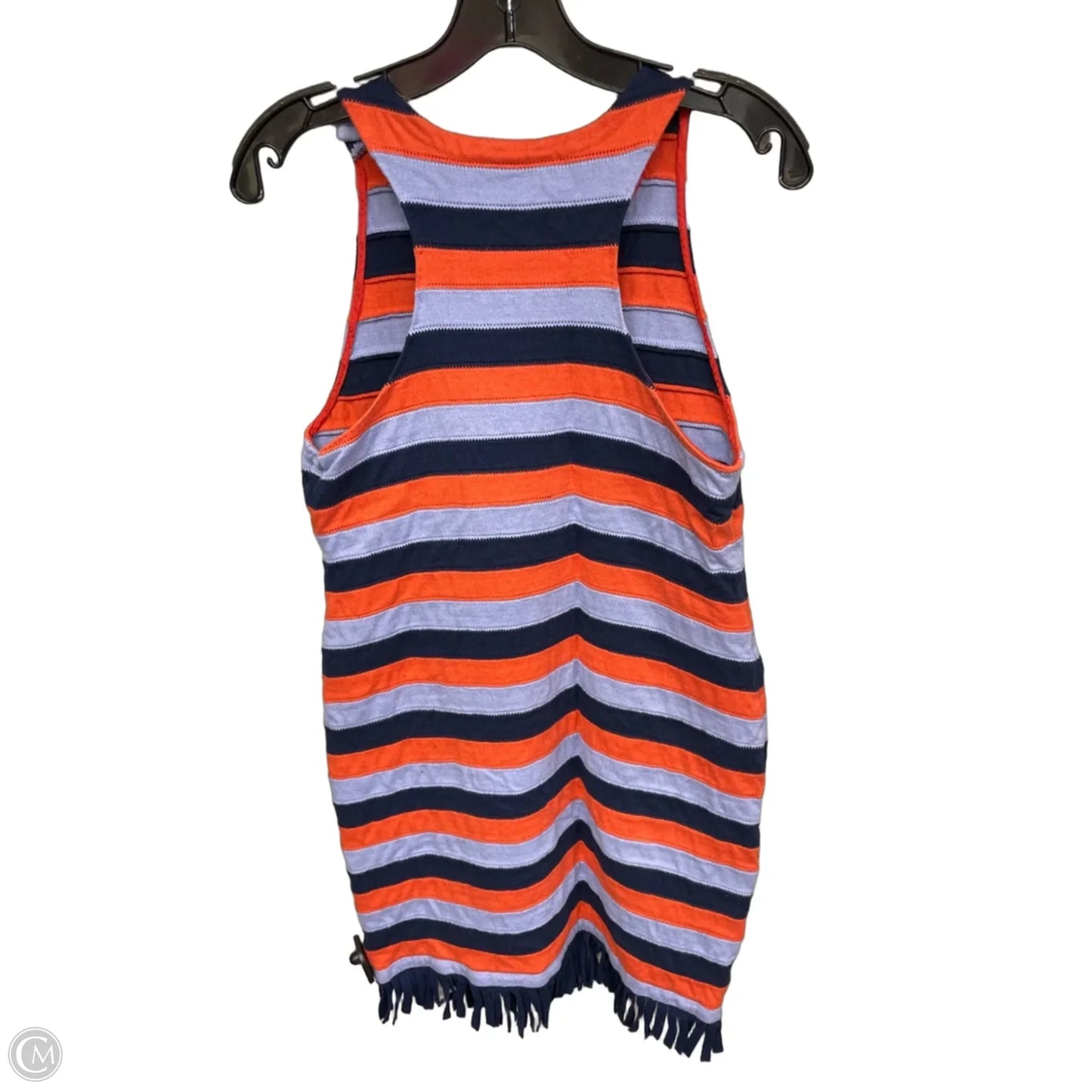 Dress Designer By Tory Burch In Blue & Orange, Size: L