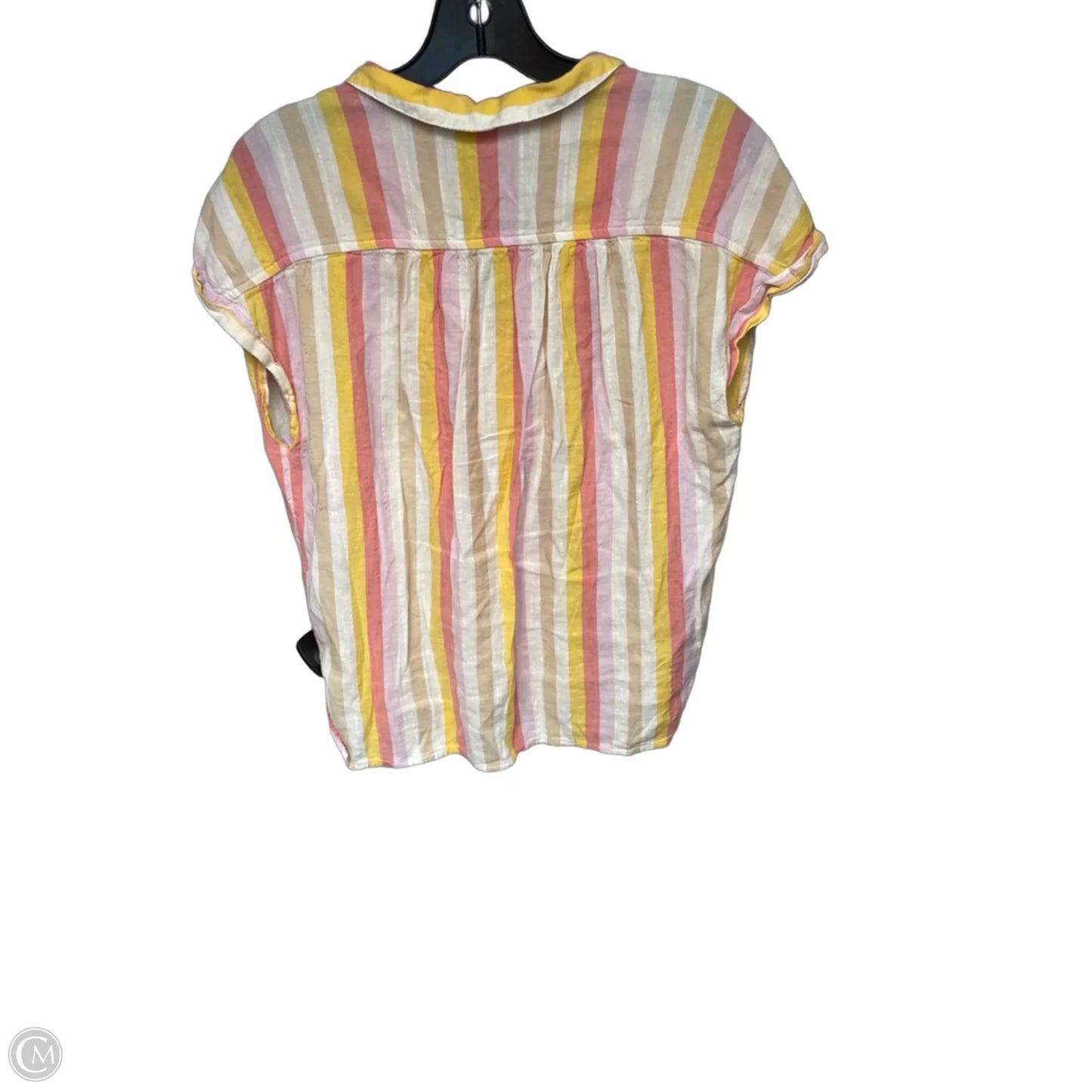 Top Short Sleeve By Old Navy In Striped Pattern, Size: M
