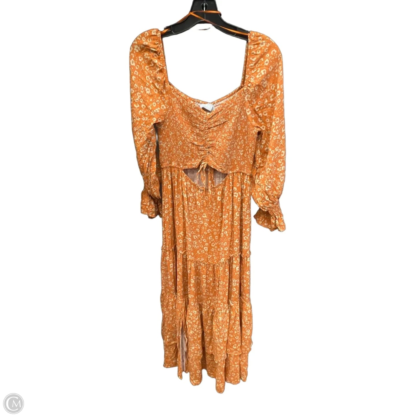 Dress Casual Maxi By Blue B In Orange, Size: L
