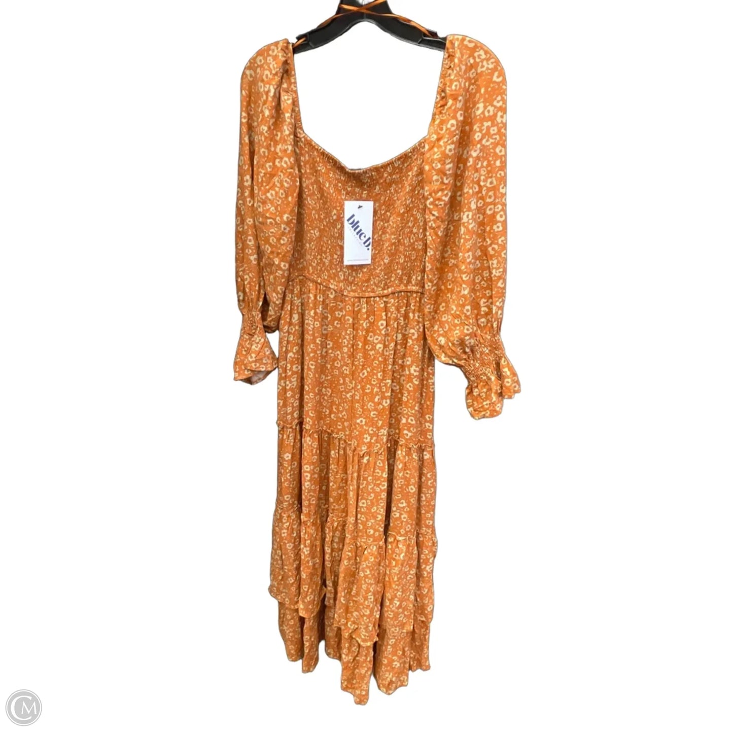 Dress Casual Maxi By Blue B In Orange, Size: L