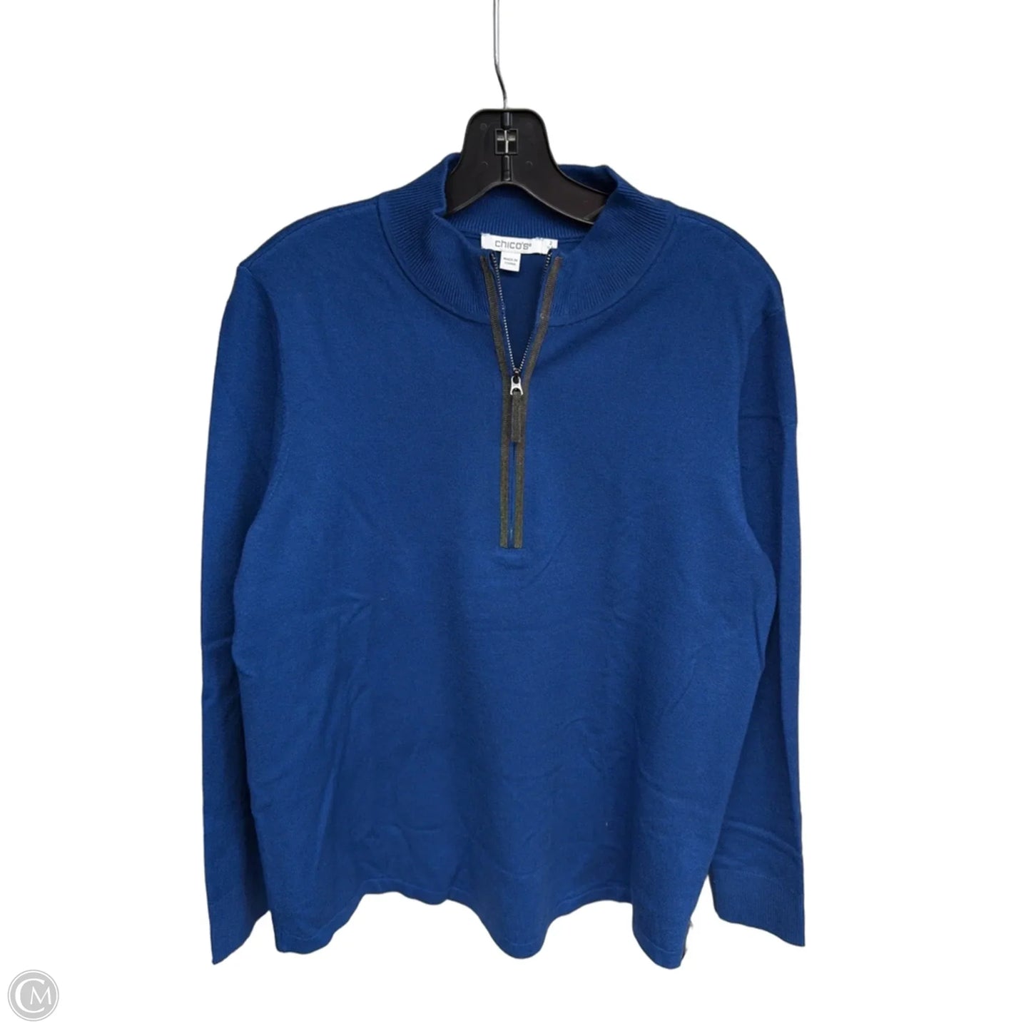Sweater By Chicos In Blue, Size: L