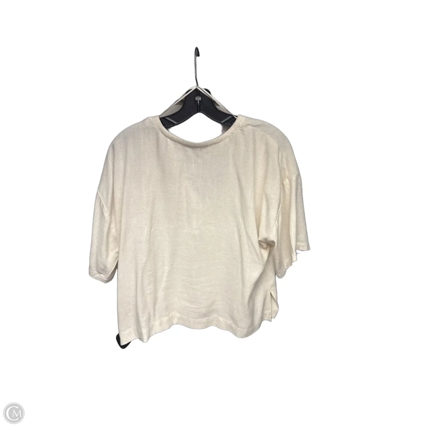 Top Short Sleeve By Baltic Born In Cream, Size: M