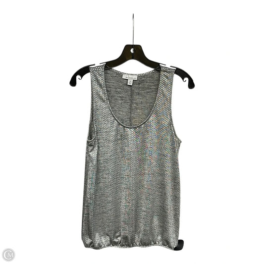 Top Sleeveless By Allison Joy In Silver, Size: Xs
