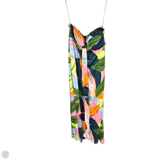 Dress Casual Midi By Soma In Grey & Pink, Size: S
