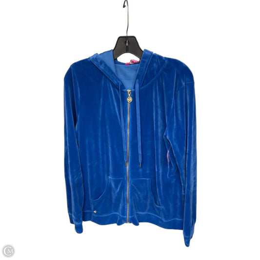 Athletic Jacket By Lilly Pulitzer In Blue, Size: L