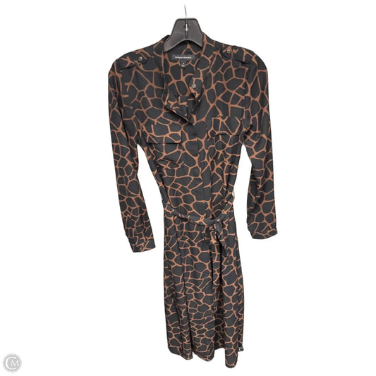 Dress Casual Maxi By Banana Republic In Black & Brown, Size: 4