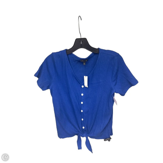 Top Short Sleeve By Talbots In Blue, Size: Xs
