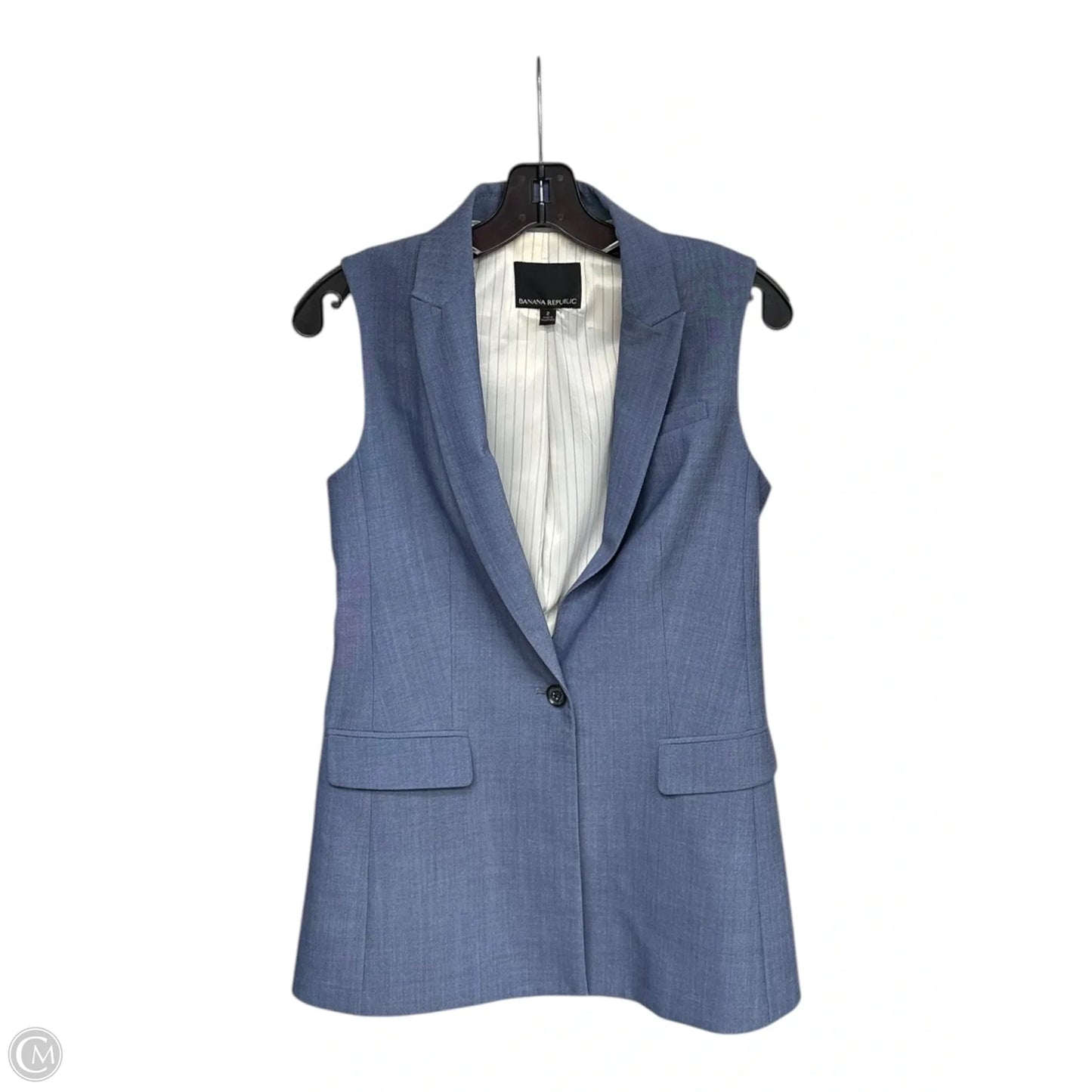 Vest Other By Banana Republic In Blue, Size: 2