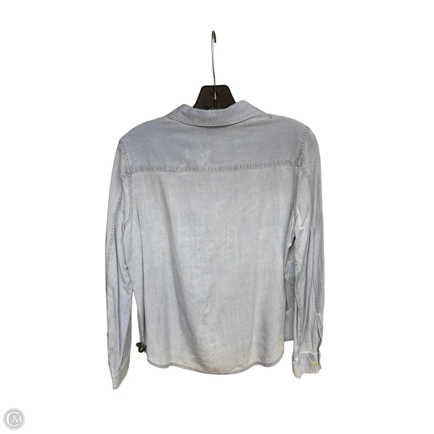 Top Long Sleeve By Jones New York In Blue Denim, Size: Mp