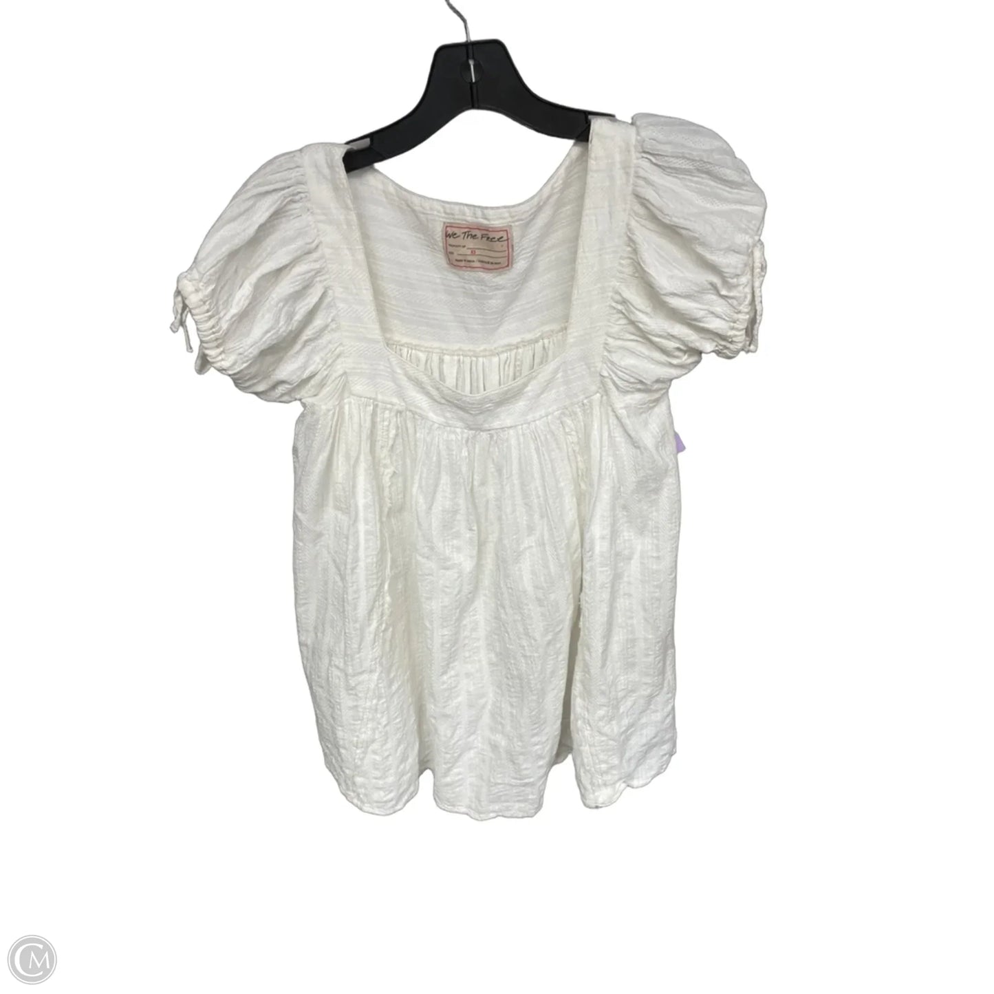 Tunic Short Sleeve By We The Free In Ivory, Size: Xs