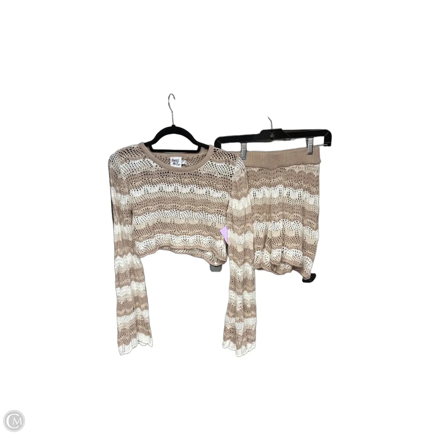 Swimwear Cover-up By Princess Polly In Brown & White, Size: 2