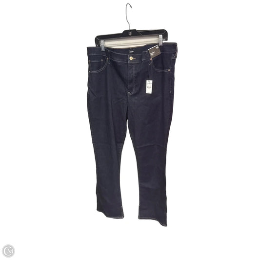 Jeans Boot Cut By Express In Blue Denim, Size: 18