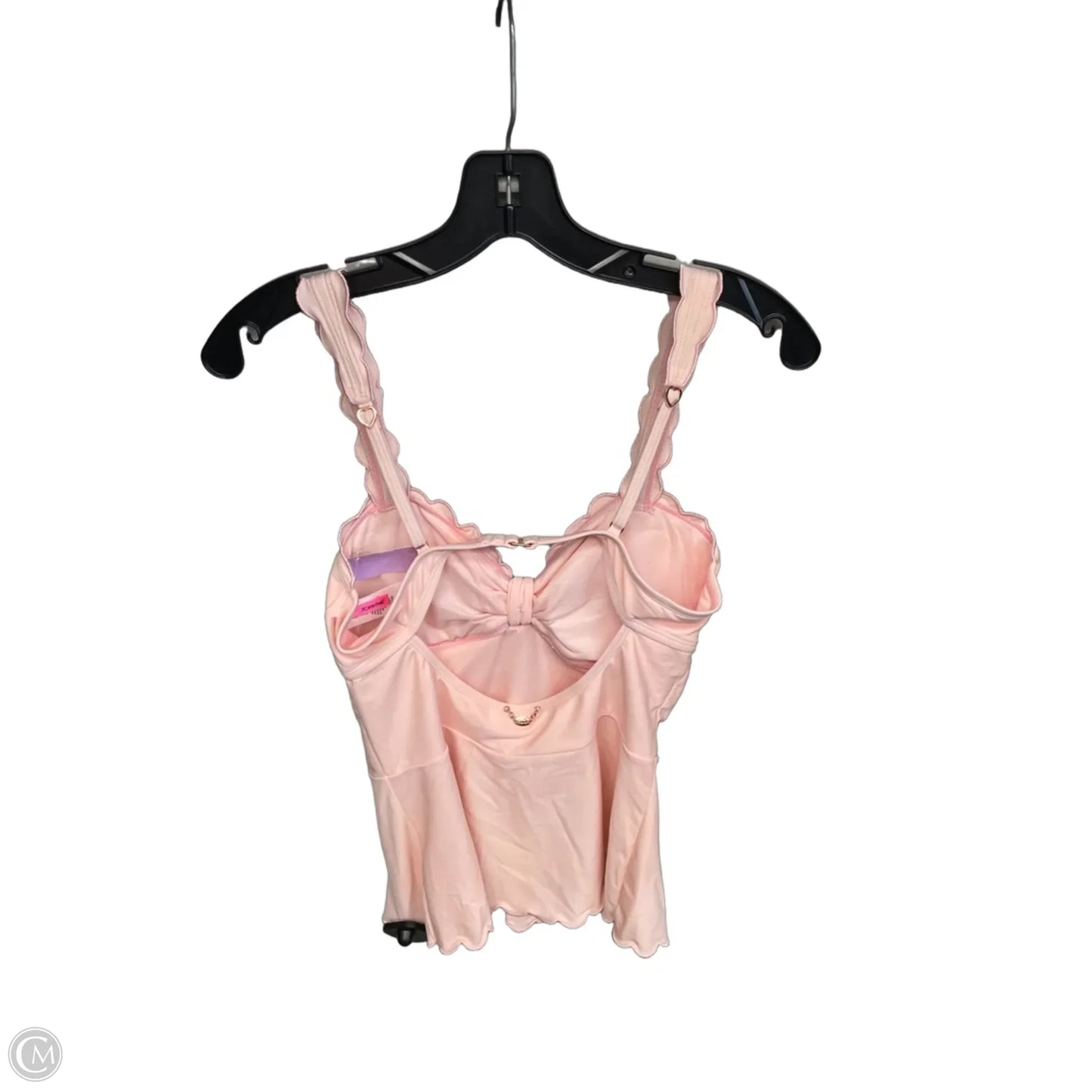 Swimsuit Top By Betsey Johnson In Pink, Size: M
