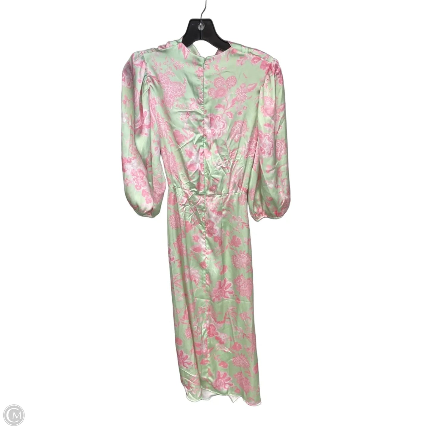 Dress Casual Maxi By Asos In Green & Pink, Size: 0