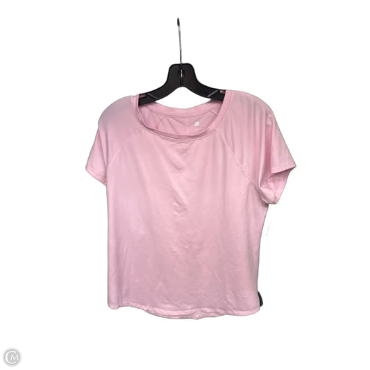 Athletic Top Short Sleeve By All In Motion In Pink, Size: L