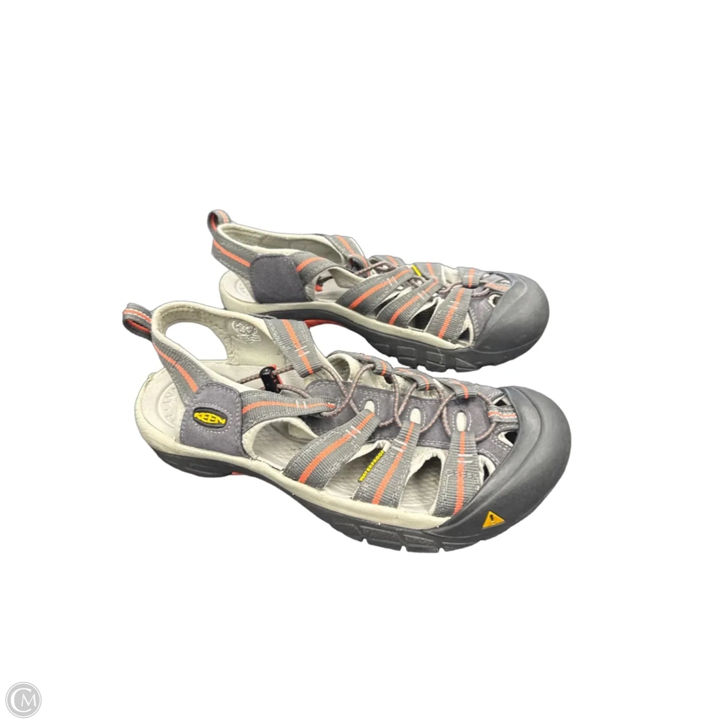 Shoes Athletic By Keen In Grey & Orange, Size: 10