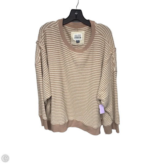 Sweater By American Eagle In Tan, Size: M