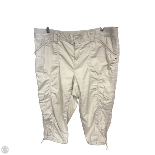 Pants Cropped By Style And Company In Tan, Size: 14
