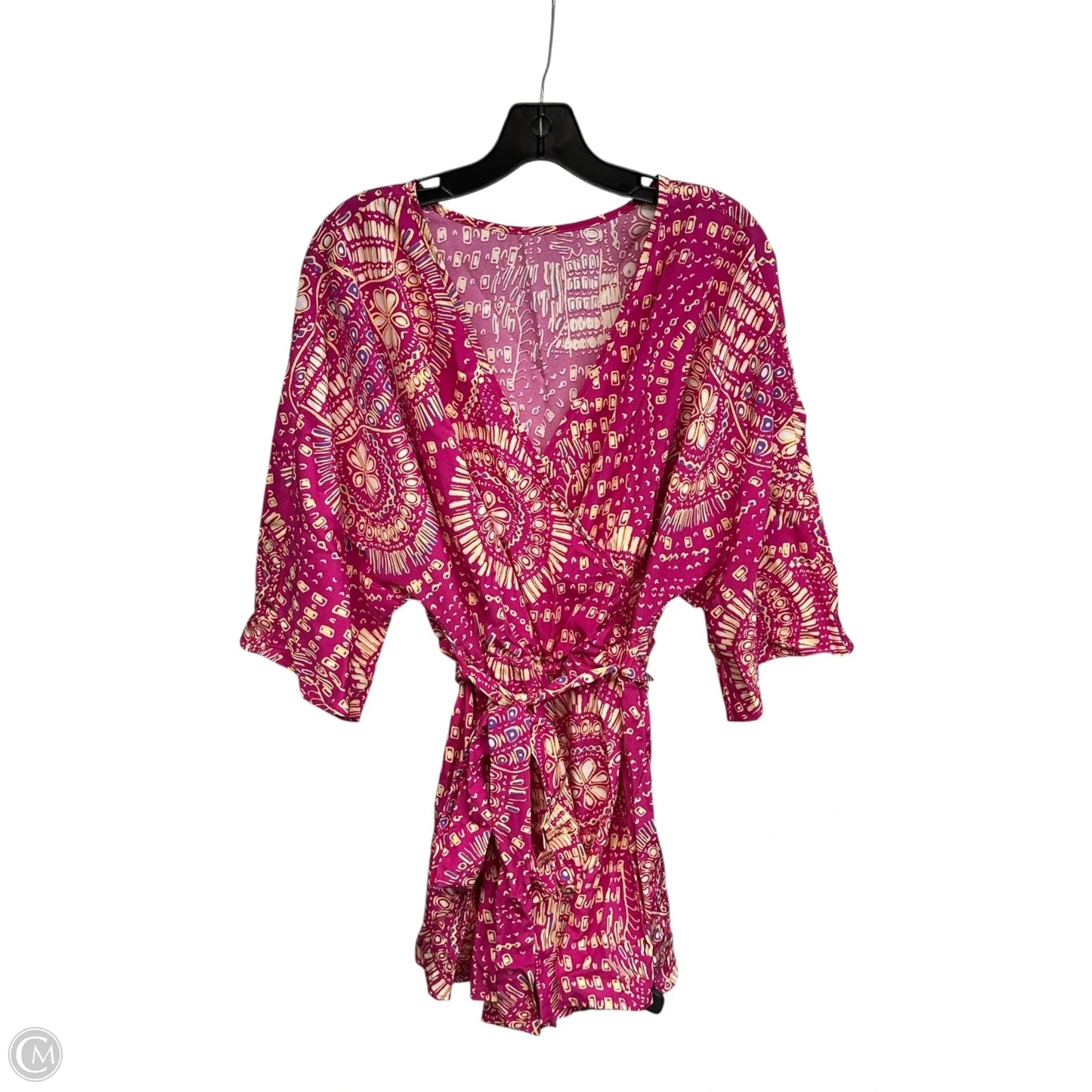 Romper By Shein In Pink & Yellow, Size: Xl