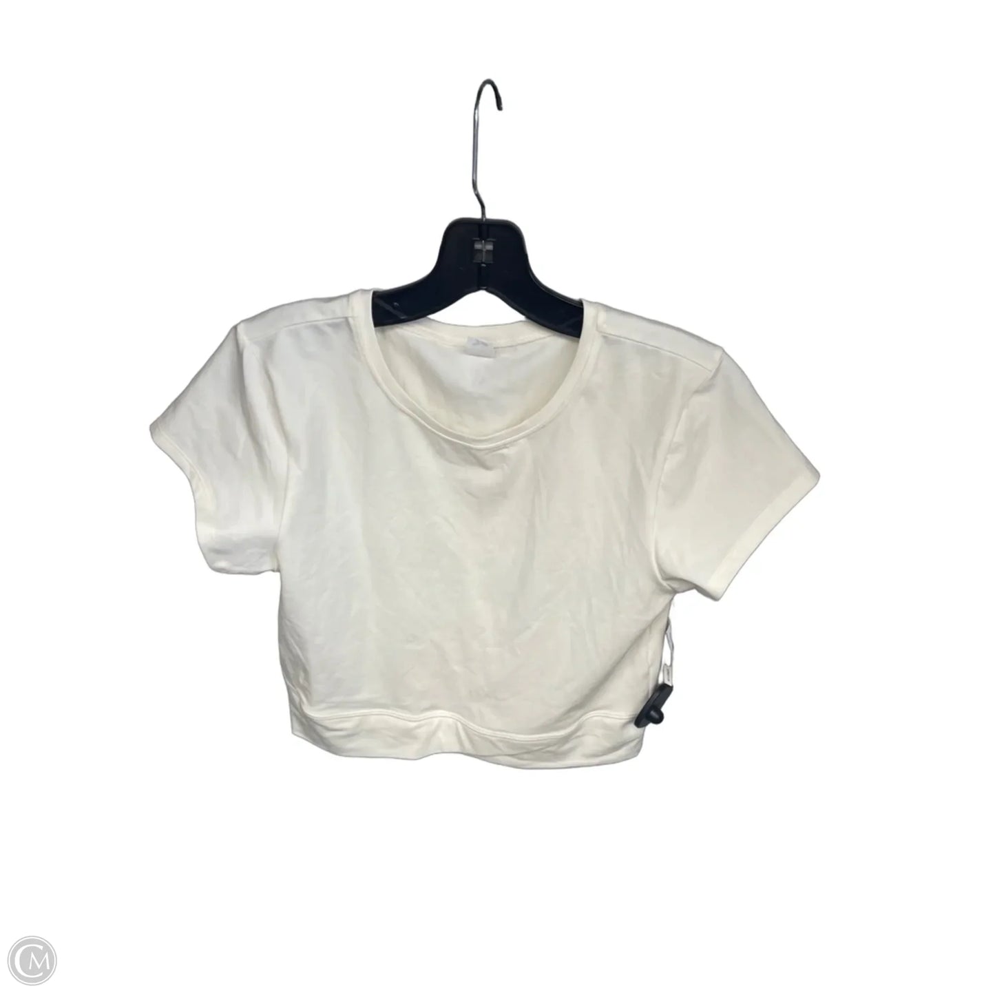 Athletic Top Short Sleeve By Old Navy In Cream, Size: M