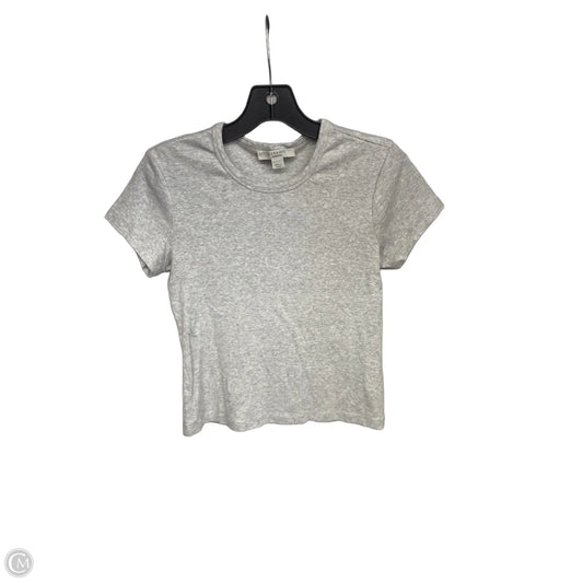 Top Short Sleeve Designer By All Saints In Grey, Size: M