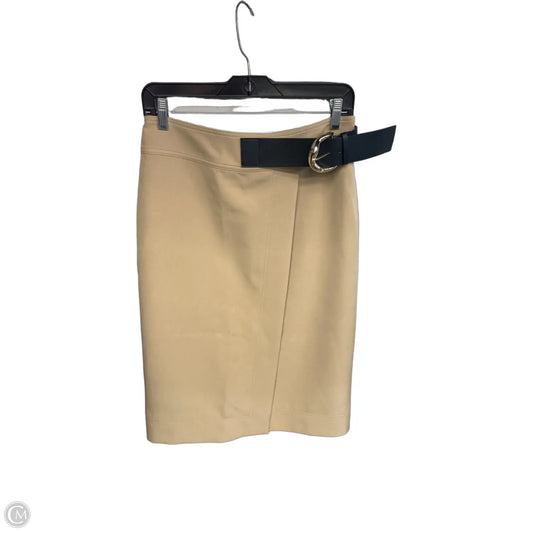 Skirt Midi By White House Black Market In Tan, Size: 4