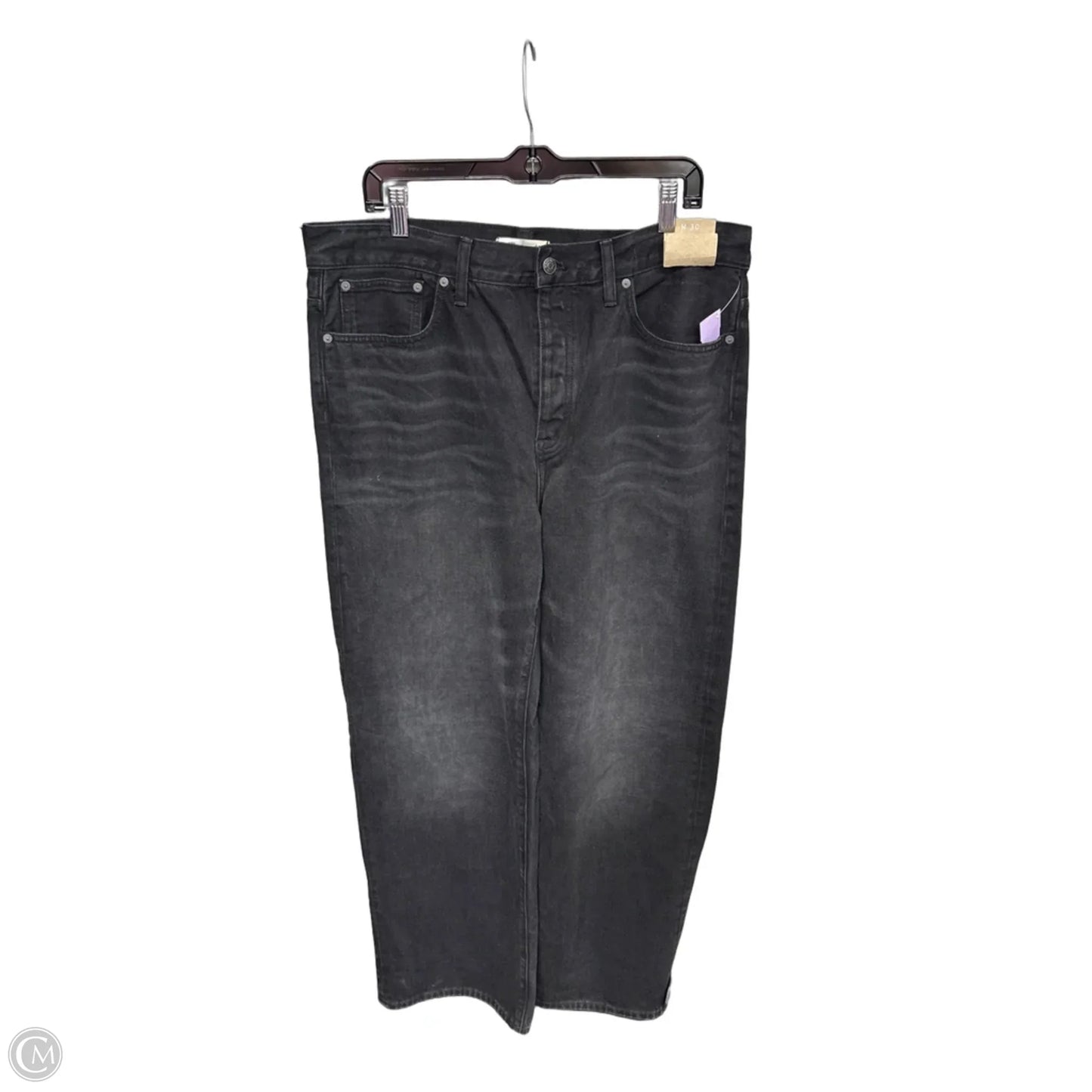 Jeans Wide Leg By Madewell In Black, Size: 10