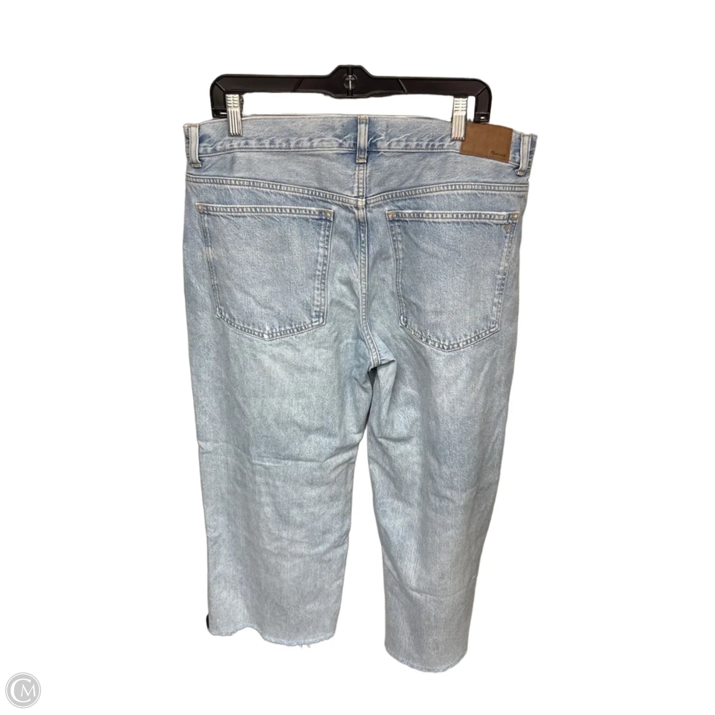 Jeans Straight By Madewell In Blue Denim, Size: 12