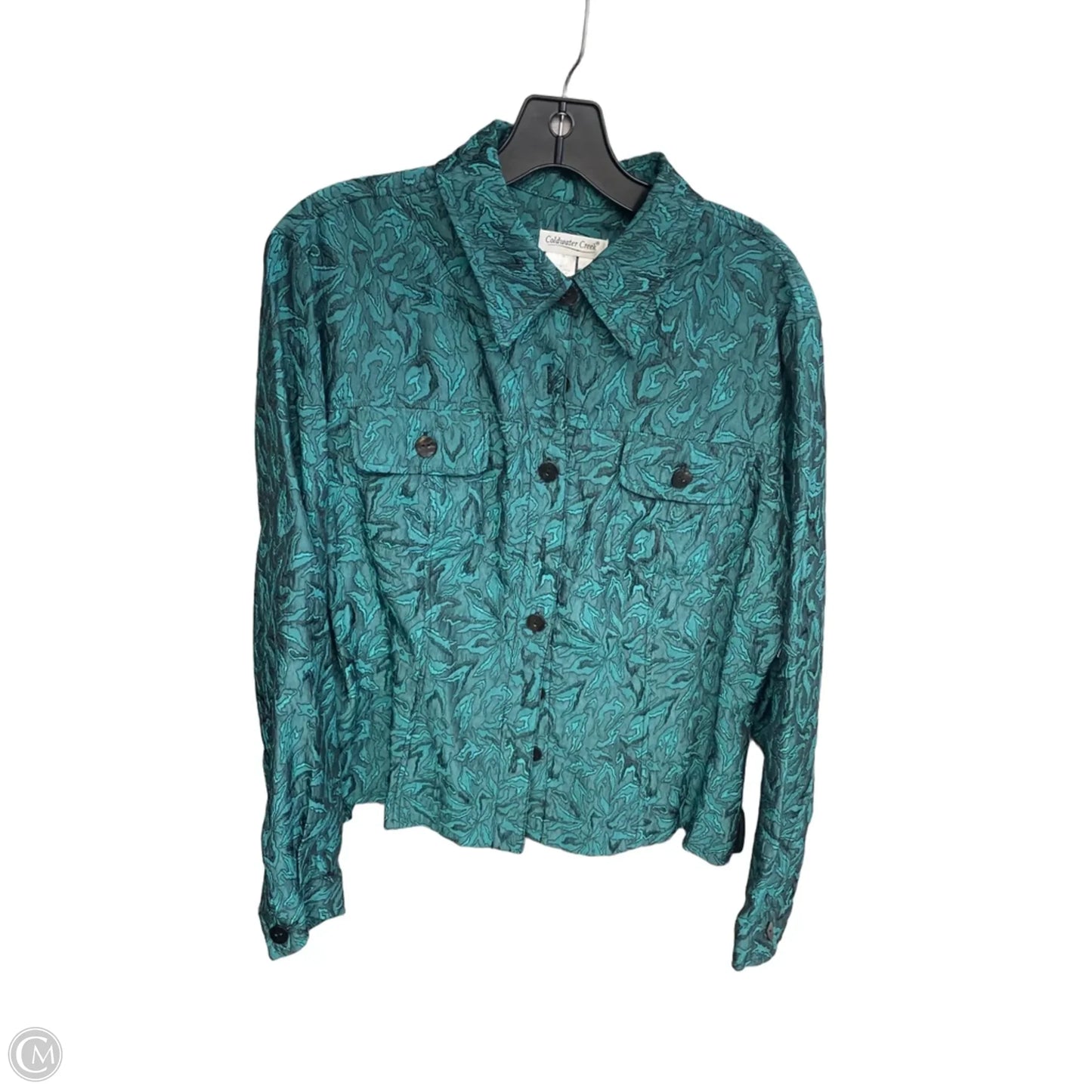 Jacket Other By Coldwater Creek In Teal, Size: L
