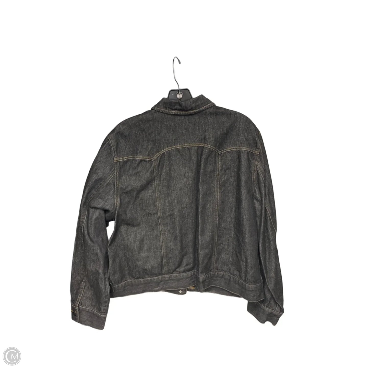 Jacket Denim By Jones New York In Black, Size: Xl
