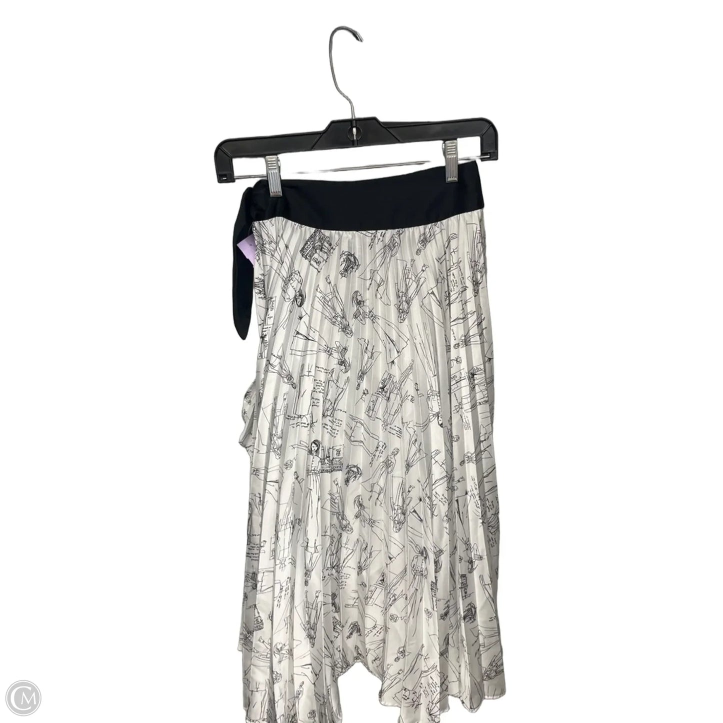Skirt Midi By White House Black Market In Black & White, Size: 0