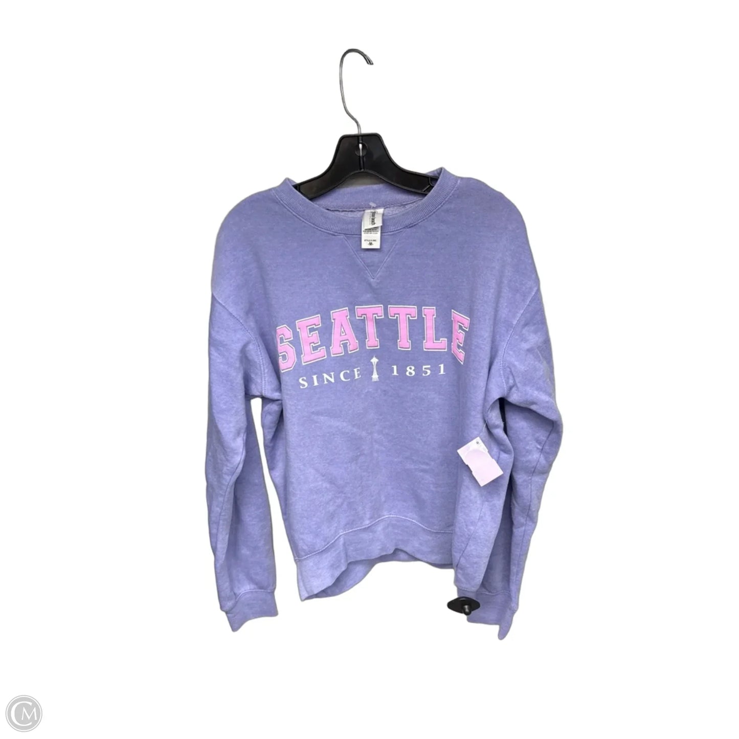 Sweatshirt Crewneck By Clothes Mentor In Purple, Size: M