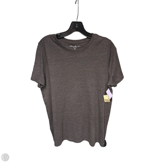 Top Short Sleeve Basic By Eddie Bauer In Grey, Size: Xxl