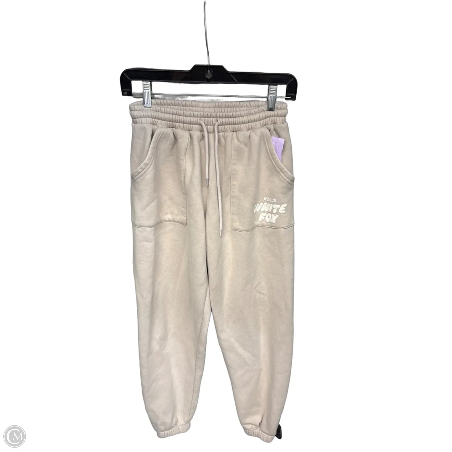 Athletic Pants By White Fox In Taupe, Size: Xs