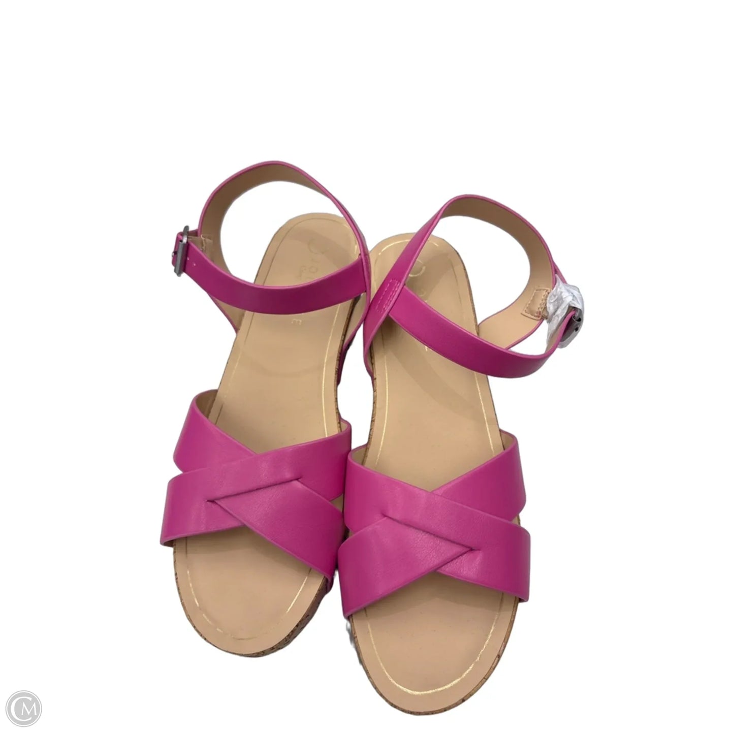 Sandals Heels Block By Journee In Pink, Size: 10