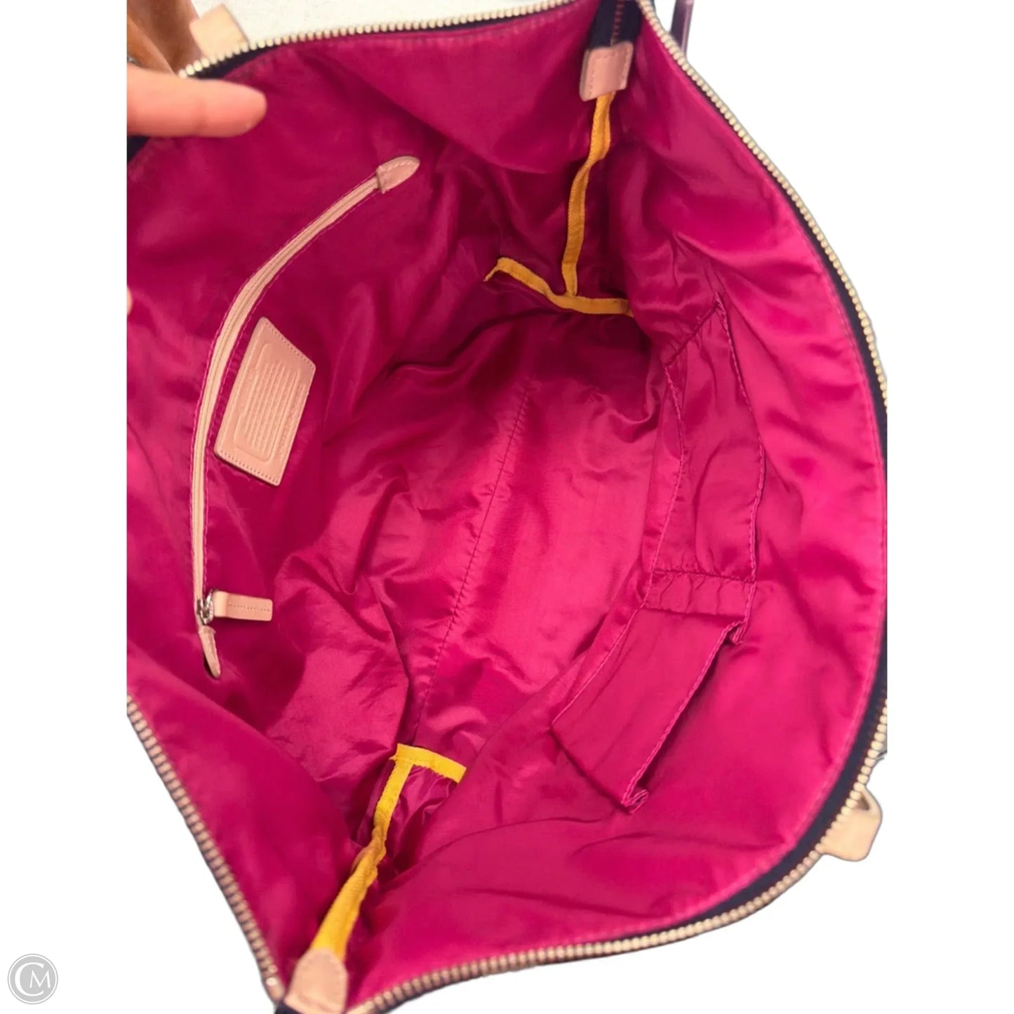 Tote Designer By Coach, Size: Medium