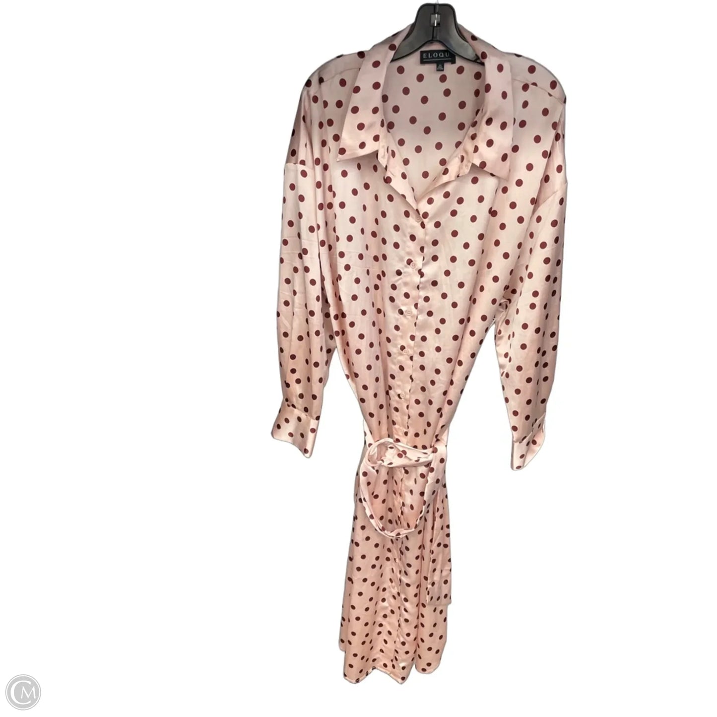 Dress Casual Maxi By Eloquii In Pink & Red, Size: 24