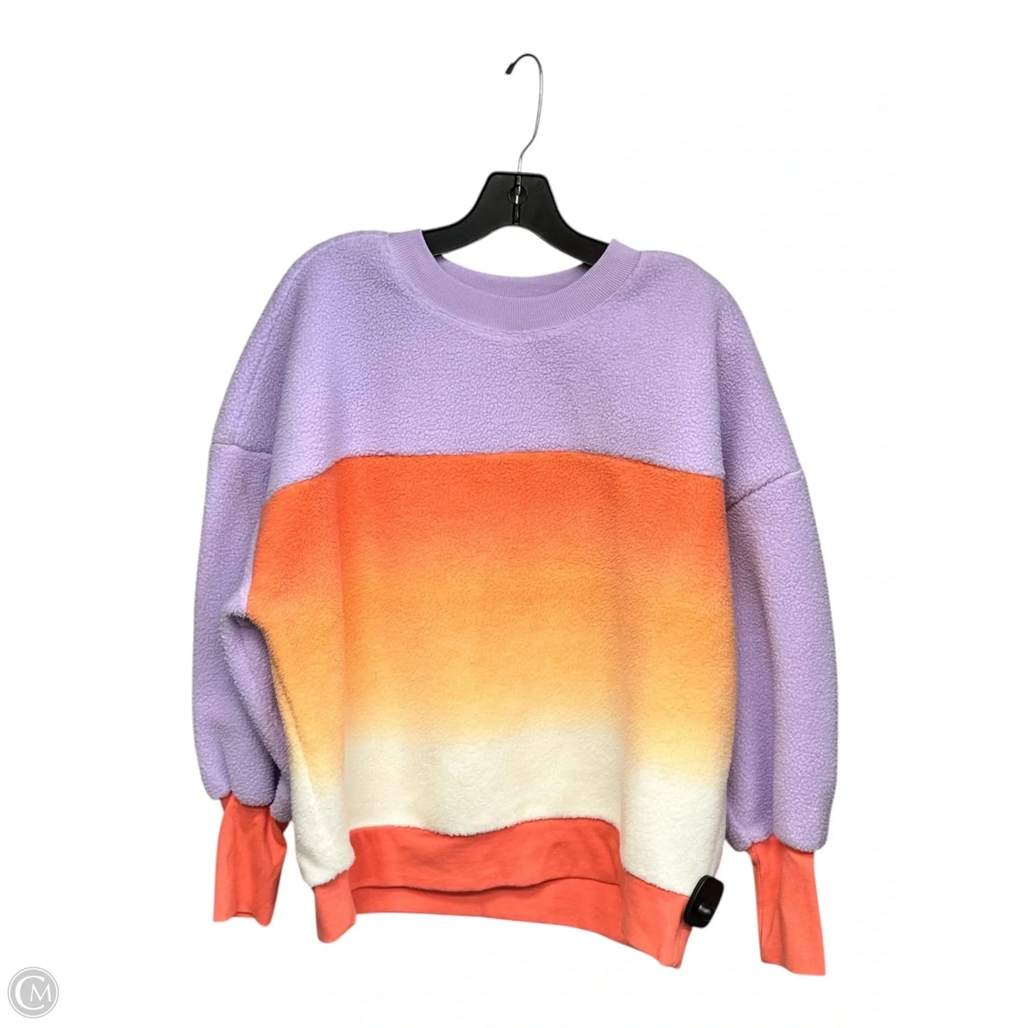 Sweater By Maeve In Orange & Purple, Size: Xs