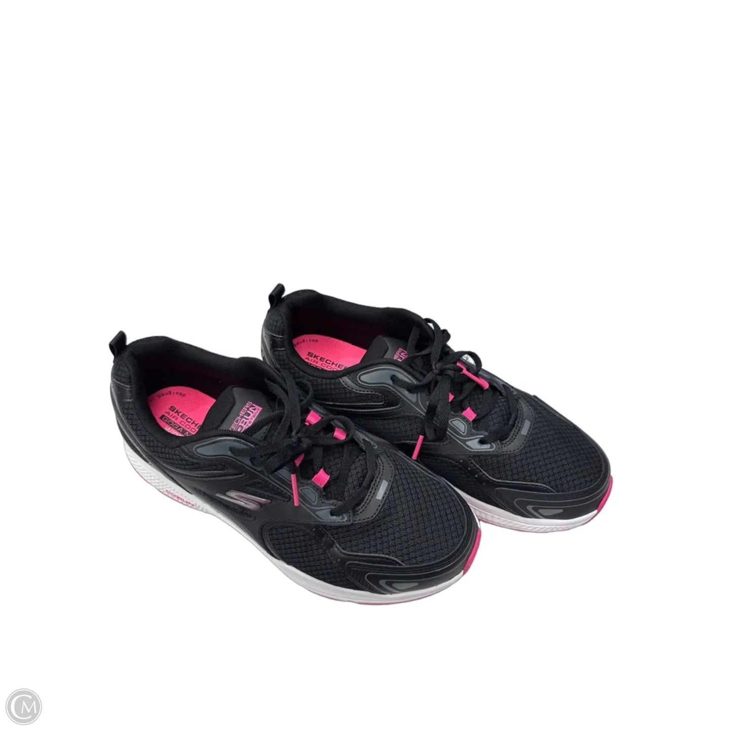 Shoes Athletic By Skechers In Black & Pink, Size: 11